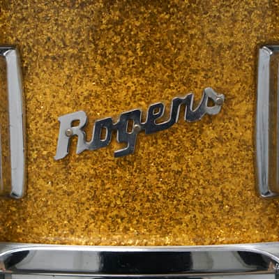 Rogers 5x14" Dynasonic Wood Snare Drum - 1960s Gold Sparkle Pearl image 2