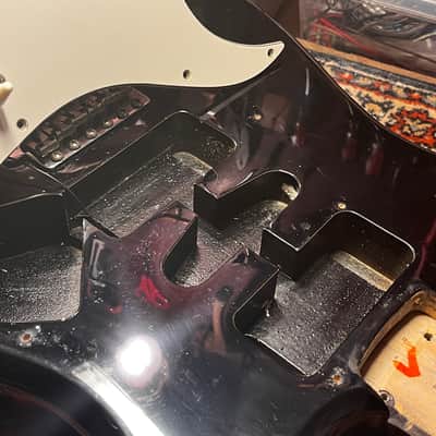 RARE 1987 Fender Japan ST-33M … MEDIUM SCALE LENGTH Stratocaster ... mythical “E-Serial” Era … 24.75" inch Stratocaster = GIBSON feel & Snap)+ Gotoh Magnum Locking Tuners + Fender GIGBAG image 14