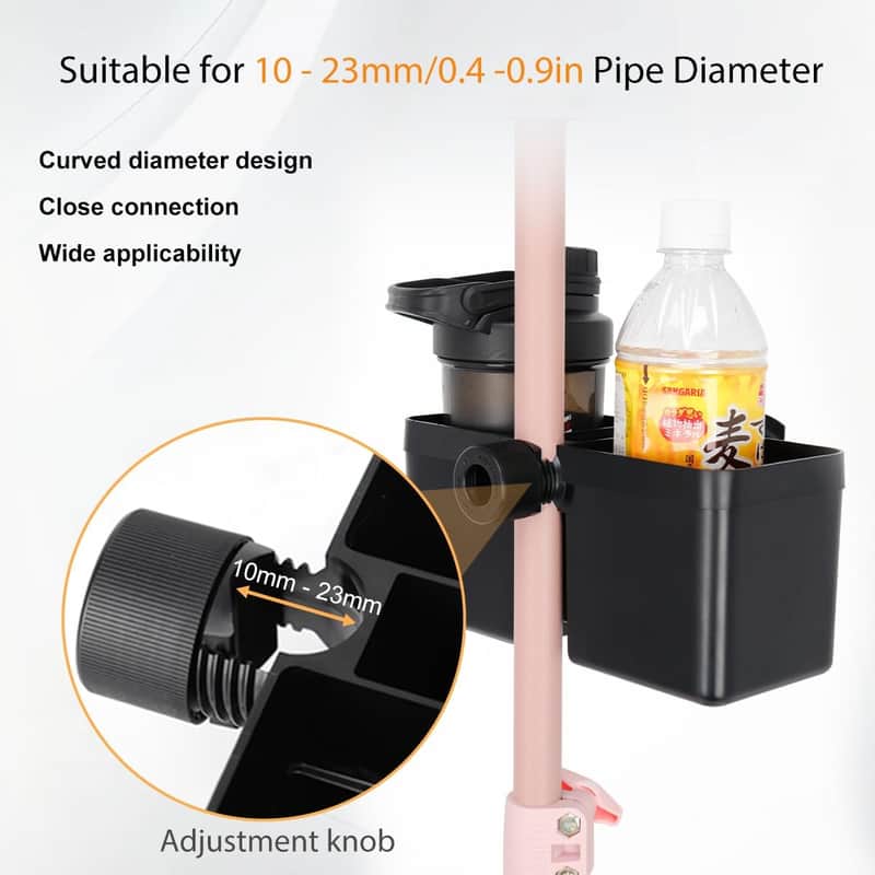 Universal Mic Stand Cup Holder Drink Holder with Headset Hanger for Music Stand,Light Stand, Tripod for Music Sheet, Live Streaming, Karaoke, Recording, Music Stand Accessories Dual Cup Clamp image 1