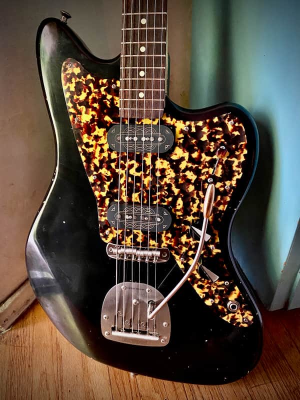 Waterslide Offset Black W/ Mojo UK Decosonic Pickups & Descendant Vibrato NEW (Authorized Dealer) image 1