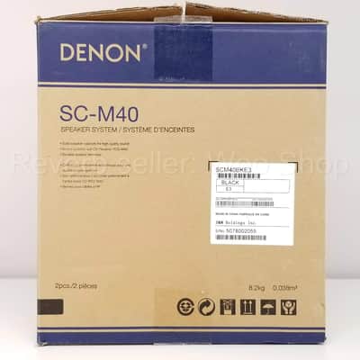 Denon SC-M40 Black Bookshelf Speakers, New in Open Box, RCD-M40 image 3