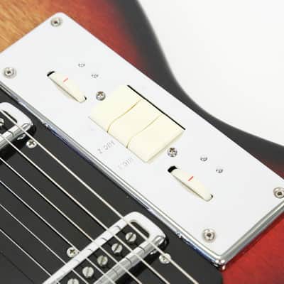 1966 Teisco Del Rey VN2 Baritone Electric Guitar - Very Cool Bari Model in 100% All Orig. Condition! image 6