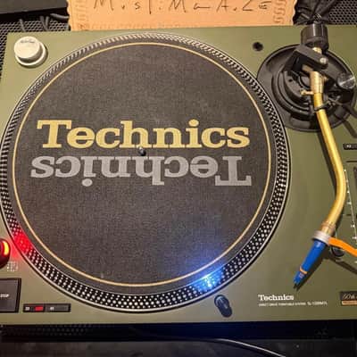 2 Technics SL-1200 MK3 Custom Gold Turntables with New M44G (SHURE