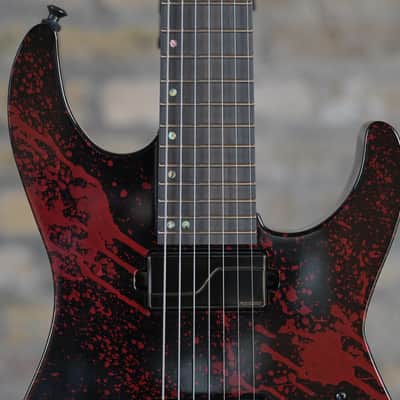 ESP USA M-7 HT Baritone - Blood Splatter image 5