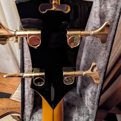 2015 D'ANGELICO EX-BASS - AMBER TIGER FLAME W/OHSC image 4