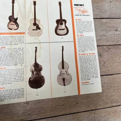 Circa 1963 Fender Dealer Letter and Regal Catalog Rare Collector Vintage Pre CBS image 7