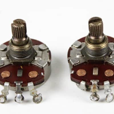 RARE 1963 Vintage Fender Stratocaster/Telecaster 500K Potentiometer POTS Short-Shaft USA 1960s L-Series Pre-CBS image 5