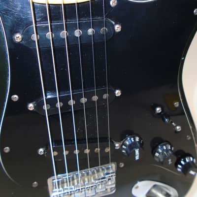 Vintage 1978 Fender Stratocaster Hardtail Electric Guitar, Maple Fingerboard, Black image 11