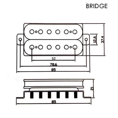 New Blues™ PAF Style Vintage Spec Humbucker Pickup Black with Mounting Ring image 7