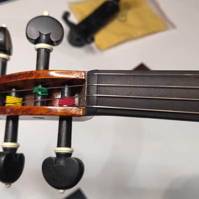 4/4 Advanced to Professional Level Violin Featuring Aged 7 Years+ Select Solid Spruce Top Highly Flamed One-Piece Maple Back and Sides, Real Ebony Components, Brazilwood Bows, Hand-Rubbed... image 19