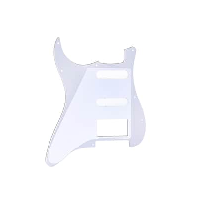 Brio 11 Hole Strat® HSS Pickguard for Fender US/Mex Made Standard Stratocaster Modern Style Pearloid Red image 2