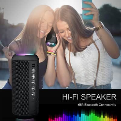 Portable Bluetooth Speaker, IPX7 Waterproof Wireless Speaker for Outdoor, Beach & Travel image 6