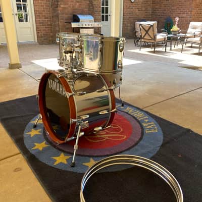 Yamaha Vintage 9000DA 4pc Chrome Over Wood Drum Set image 6