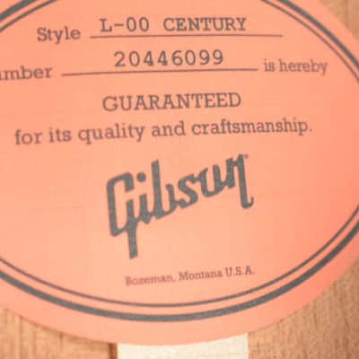 Gibson L-00 Century 12-Fret Vintage Sunburst image 10