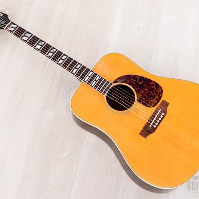 1968 Gibson SJN Southern Jumbo Natural Vintage Dreadnought Acoustic Guitar Long Scale 25 1/2" w/ Case image 12