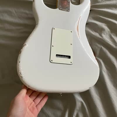Fender Stratocaster  2021 Heavy Aged White image 11
