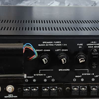 Sansui Vintage Sansui 350A stereo receiver 1976 - Black image 12