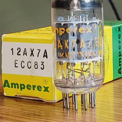 12AX7A /ECC83 Amperex Red Tip Herleen codes MaxiPreamp2/TV7 Tested (1)Tube Lot image 1