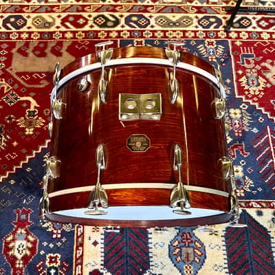 Gretsch Stop Sign 22” x 16” bass kick drum 1970’s 1980 Mahogany original vintage USA image 2