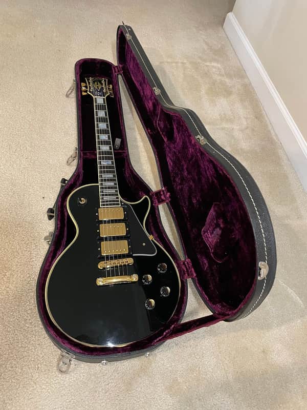 1976 Gibson Les Paul Custom - 3 Humbucker Pickup "Black Beauty" (Original) image 1