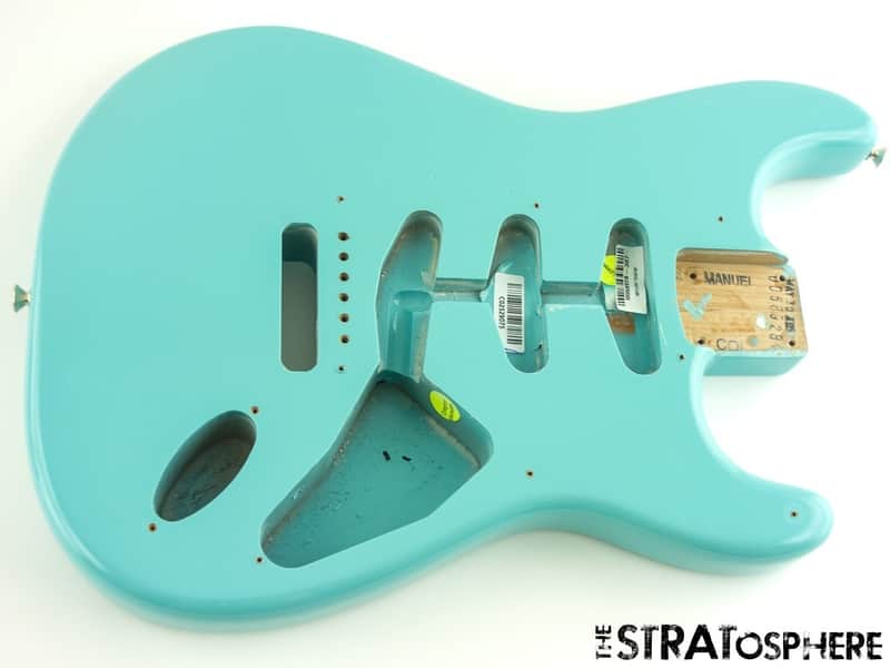 Fender Stratocaster ERIC JOHNSON Strat BODY, American Nitro Tropical Turquoise image 1