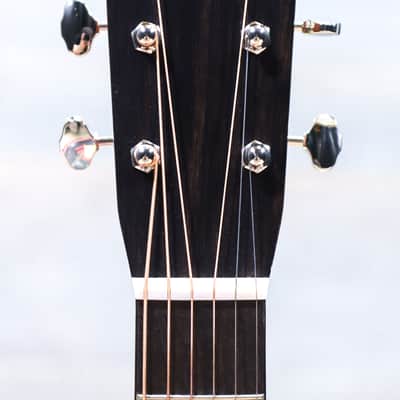 Martin O'ahu HG-28 Solid Flamed Hawaiian Koa HG-14 Fret Acoustic Guitar w/Bag image 6