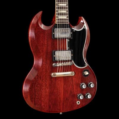 Gibson Custom 1961 Les Paul SG Standard Reissue Stop-Bar VOS Cherry Red image 1