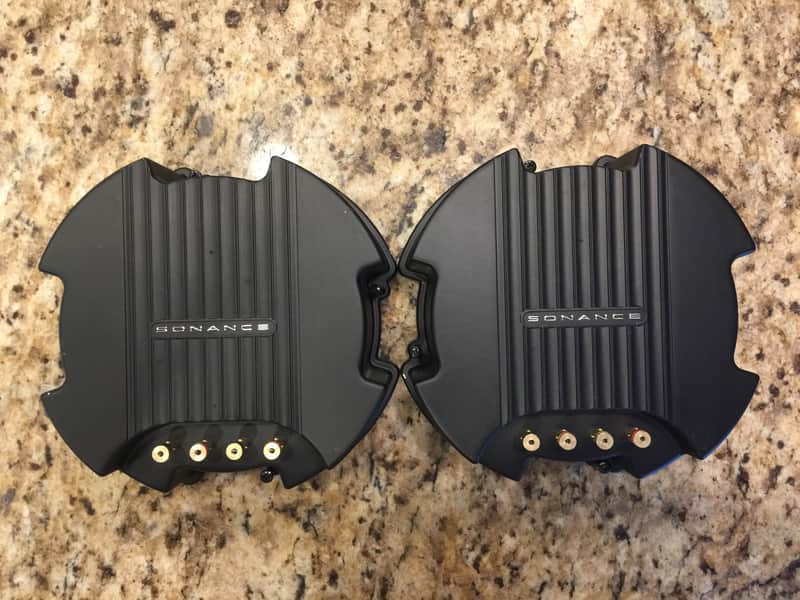 Sonance Medium Round-Square Retrofit Enclosures 2019 Black image 1