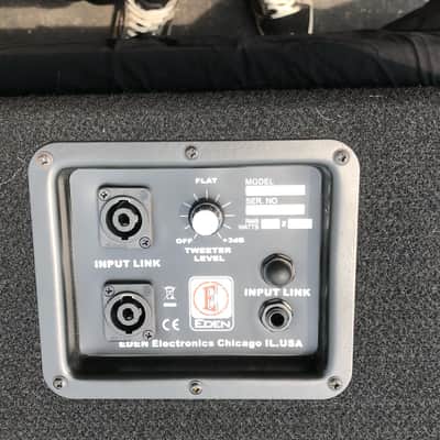 all original Eden D210MBX Bass Speaker Cabinet/ Wedge Monitor  with Casters image 8