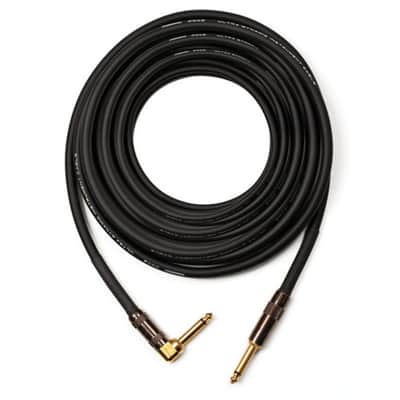 Mogami Platinum Guitar 1/4" TS Male to 1/4" TS Male Right-Angle Cable (30') image 1