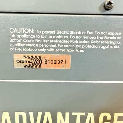 Biamp Advantage 7/250 250W 7-Channel Powered Mixer Made in USA w/ Attached Power Cord 1995 image 10