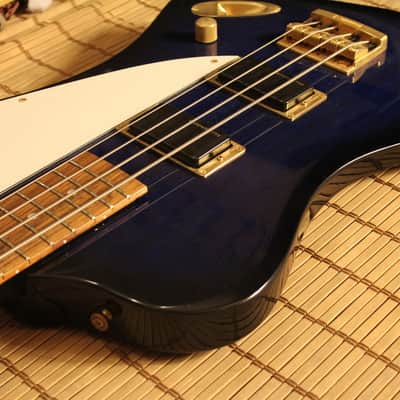Burny ZB-85 signature Norio Toshiro ( Thunderbird Bass ) See-Thru Blue image 8