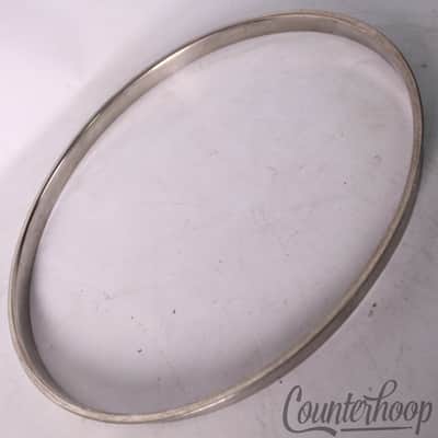 *Slingerland 14"Radio King Snare/Tom Drum Rim/Hoop Nickel-Brass Vintage 40s NOB* image 2