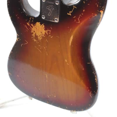 1976 Fender Precision Bass fretless sunburst image 8