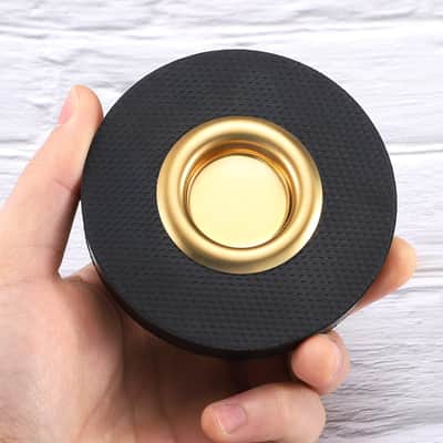Rock Stop for Cello, Cello Endpin Rest for Floor Protector String Instrument Accessory Christmas Gift, Rock Stop Endpin Stand Holder with Reinforced Brass Cup & Rubber Mat Anti-Slip Base image 3