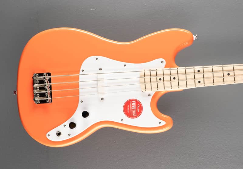 Squier Sonic Bronco Bass - Tahitian Coral w/Maple image 1