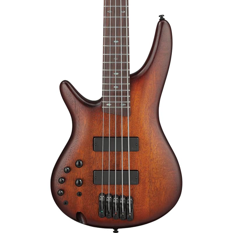 Ibanez SR505A SR Standard Left Handed 5-String Electric Bass - Mahogany Brown Burst image 1