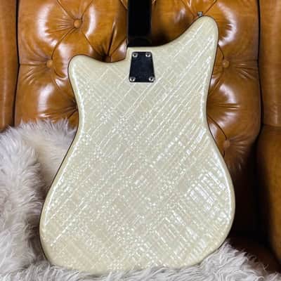 1960s EKO 500/V4 Sparkly Red / White Pearl Vintage Made In Italy Electric Guitar W/ Original Hardshell Case! image 7