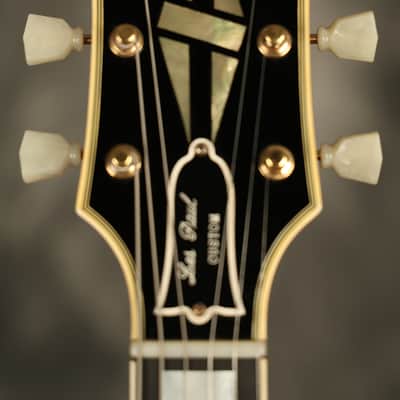 1957 Gibson Les Paul Custom Black w/original Bigsby + "Fretless Wonder" HANG TAG image 3