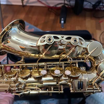 Apollo Alto Saxophone in gold lacquer with leather pads image 5