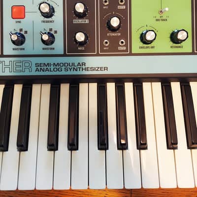 Moog Grandmother 32-Key Semi-Modular Analog Synthesizer with Custom Walnut Cheeks image 10