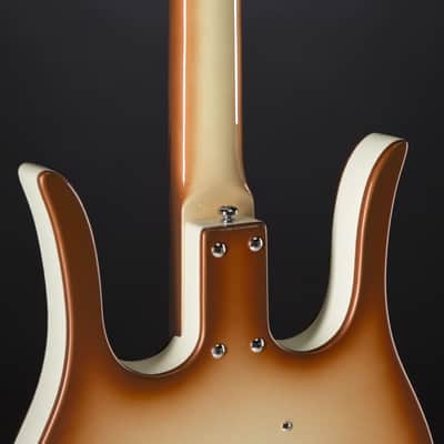 Danelectro 58 Longhorn Bass Copper Burst - 4-String Electric Bass image 8