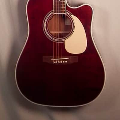 Takamine JJ325SRC John Jorgenson 6-string Dreadnought Cutaway Acoustic Electric Gloss Red Stain with case NEW image 1