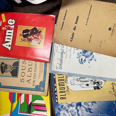 Lot of 11 Vintage Piano Books including Annie, Broadway, Waltz, & More!! image 3