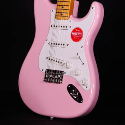 Squier Classic Vibe 50s Stratocaster HT, Maple FB, Shell Pink image 2