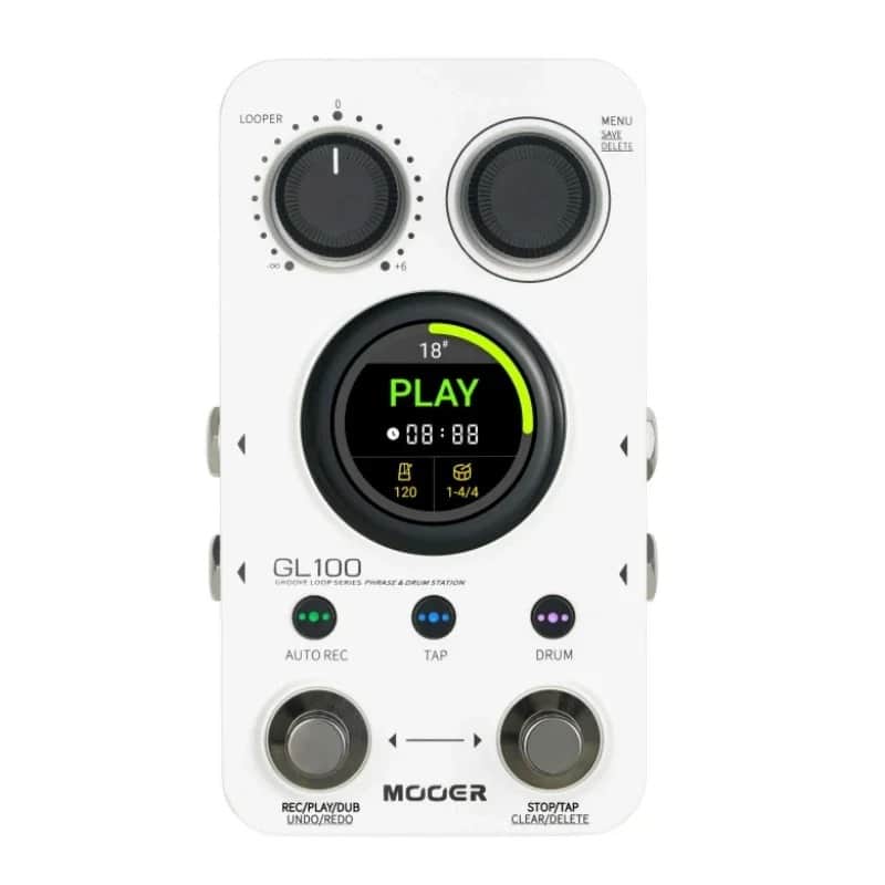 Mooer GL100 Guitar Pedal LOOP Drum Machine Effects Pedal Stereo Phrase Loop Auto Record with 100 Memory Positions,Price include the import duty to USA image 1