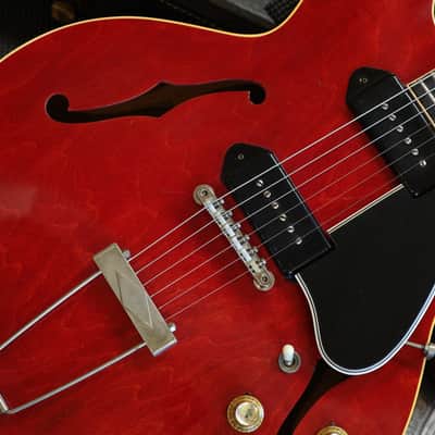 Vintage! 1963 Gibson ES-330 Semi-Hollow Electric Guitar Cherry Red + OHSC image 4