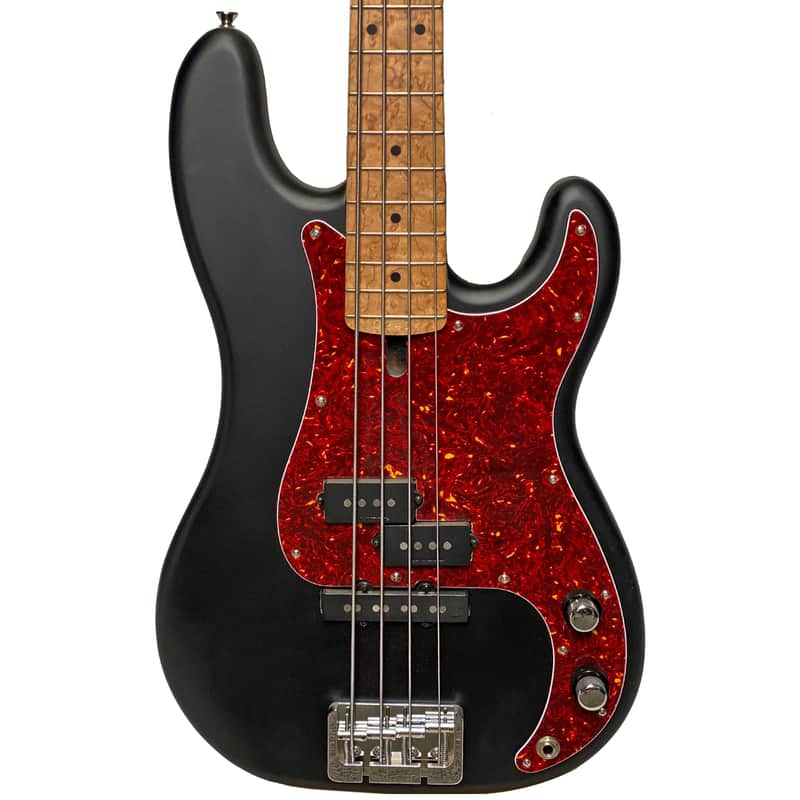 Wilkins WRTPJ4 RoadTested 4-String Electric Bass Guitar Black Matte image 1