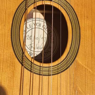 John Le Voi manouche petite bouche gypsy jazz guitar 1997 - natural solid spruce top image 7