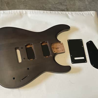 2020 Jackson JS24 DKAM JS Series Black Stain Mahogany Semi Loaded Guitar Body 2 Post Tremolo image 1